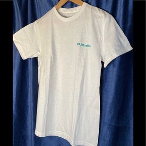 Columbia tshirt man white cotton new siZe S